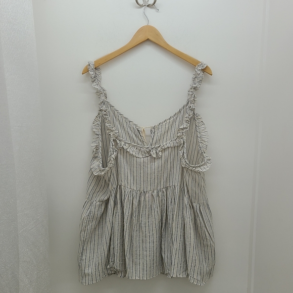 Stripe Ruffle Tank - 2XL - Picture 6 of 7